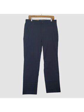 Eddie Bauer Mens Navy Flex Chinos Straight Fit Pants Size 32x30 Lightweight Stre